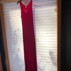 Fuchsia tank maxi dress